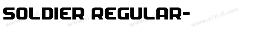 Soldier Regular字体转换